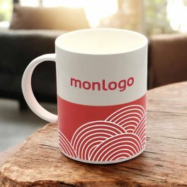 MUG PUBLICITAIRE EN PLASTIQUE 'CUP MUG 35' QUADRICHROMIE IML