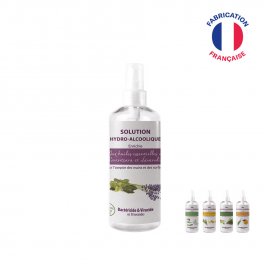SOLUTION OU GEL HYDROALCOOLIQUE AUX HUILES ESSENTIELLES BIO EN SPRAY 100ML 'APOLLINE'