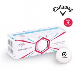 LOT DE 3 BALLES DE GOLF SUPERSOFT PUBLICITAIRE 'CALLAWAY'