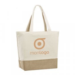 SAC SHOPPING COTON ET JUTE PERSONNALISABLE 'OCONTO'