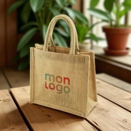 MINI SAC EN JUTE PERSONNALISABLE 'DUA'