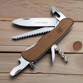 COUTEAU VICTORINOX 10 FCT PERSONNALISABLE 'FORESTER WOOD'