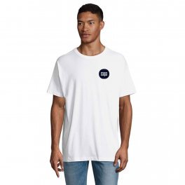 TEE SHIRTPERSONNALISABLE OVERSIZE BLANC HOMME 'BOXY'