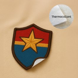 ECUSSON TISSE THERMOCOLLANT PERSONNALISABLE 'CRAT' 5X5CM