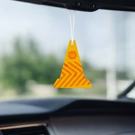 DESODORISANT VOITURE PERSONNALISABLE 'KENDO CONE CHANTIER'