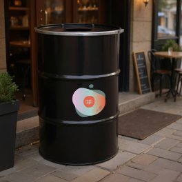 BARIL PERSONNALISABLE 'BAROUL BLACK POUBELLE'