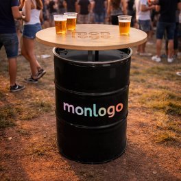 BARIL PERSONNALISABLE 'BAROUL BLACK TABLE'