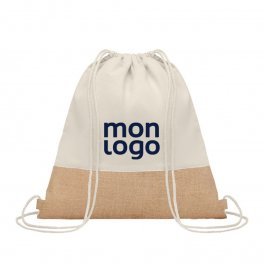 SAC A DOS COTON/JUTE PUBLICITAIRE 'SANDINO'