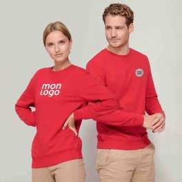 SWEAT SHIRT PUBLICITAIRE MIXTE BIO 'COMET' 280 GR/M²