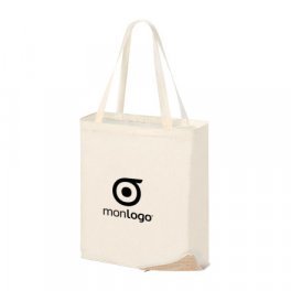 SAC SHOPPING PERSONNALISABLE PLIABLE COTON 'NOERO' 110 GR/M²
