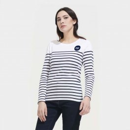 TEE SHIRT PERSONNALISÉ RAYÉ FEMME 'MATELOT'