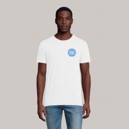 TEE SHIRT PUBLICITAIRE HOMME BLANC ORIGINE FRANCE ATF® 'LEON'