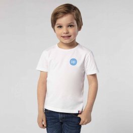 TEE SHIRT PERSONNALISÉ BLANC ENFANT MADE IN FRANCE BIO 'LOU'