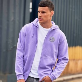 SWEAT ZIPPÉ PERSONNALISÉ À CAPUCHE HOMME JUST HOODS® 'CLUN'