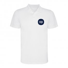 POLO PERSONNALISÉ BLANC 'MONZHA'
