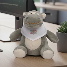 PELUCHE HIPPOPOTAME PERSONNALISABLE 'HEPPO BANDANA'
