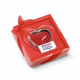 BOUGIE PERSONNALISABLE EN FORME DE COEUR 'TYA'