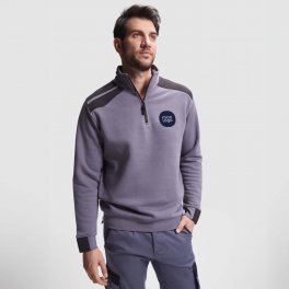 SWEAT PERSONNALISABLE COL DEMI ZIP 'MAVERICK'