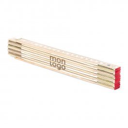 MÈTRE PLIANT PERSONNALISABLE EN BOIS 'MINESURA' 2M