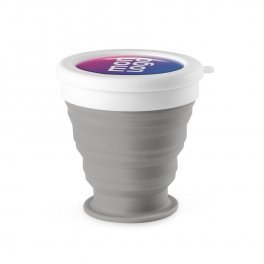 GOBELET PERSONNALISABLE DE VOYAGE PLIABLE 250 ML 'GUBI'
