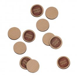 JETON DE CADDY PUBLICITAIRE 'WOOD'
