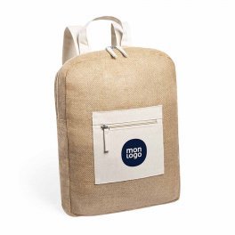SAC A DOS EN JUTE PUBLICITAIRE 'KEMBA' 
