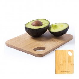 PLANCHE À DÉCOUPER PUBLICITAIRE EN BAMBOU 'BOUVAL S'