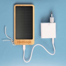 BATTERIE SOLAIRE PUBLICITAIRE 10 000 MAH LIVOO® 'FUDO'