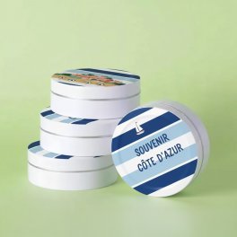 BOITE METAL SOUVENIR PERSONNALISEE 'ST TROP'