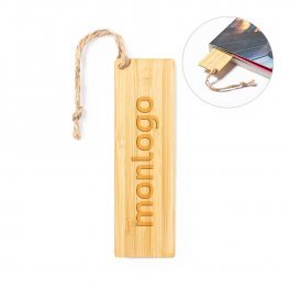 MARQUE PAGES PUBLICITAIRE EN BAMBOU 'LUNAN'