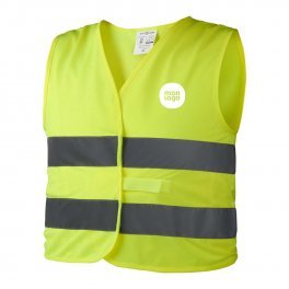 GILET DE SECURITE PERSONNALISABLE ENFANT 'FLUOSECU'
