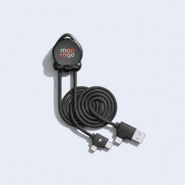 CABLE DE CHARGE 12W PERSONNALISABLE 'OCTOLONGI'