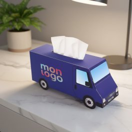 BOITE DE MOUCHOIRS PERSONNALISABLE 'TCHOUMA CAMION'