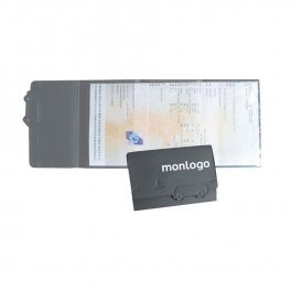 PORTE CARTE GRISE PUBLICITAIRE AVEC DECOUPE 'ROZEN'