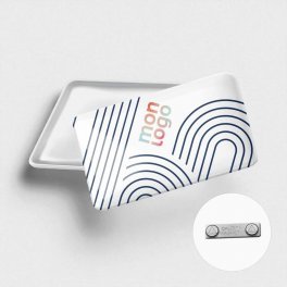 BADGE AIMANTE RECTANGLE PERSONNALISABLE 'KIMY'