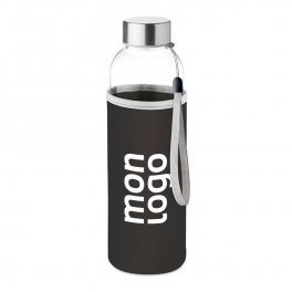 BOUTEILLE EN VERRE/NEOPRENE PERSONNALISABLE 'BOCA GLASS'