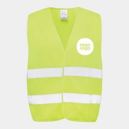 GILET DE SECURITE RPET PERSONNALISABLE 'FLUOSAFE RPET'