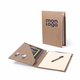 POCHETTE A4 AVEC STYLO PERSONNALISABLE 'CARTONEO STYLO'