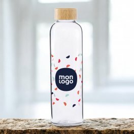 BOUTEILLE EN VERRE PERSONNALISABLE 500 ML 'LODU'