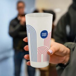 GOBELET MIF PERSONNALISÉ RÉUTILISABLE BIOCOMPOSITE 60 CL 'BIOCUP'