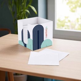 CUBE PAPIER PERSONNALISE AVEC BOITE 'CUBI CARTON'