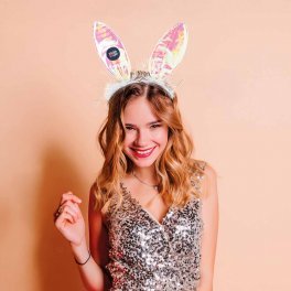 DIADEME LAPIN PERSONNALISE 'BUGS BAUDRY'