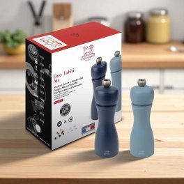 COFFRET 2 MOULINS SEL POIVRE PERSONNALISABLE 'DUO TAHITI'
