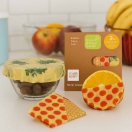 LOT DE 3 BEE WRAPS VEGANS PERSONNALISABLE 'PAKPAK'