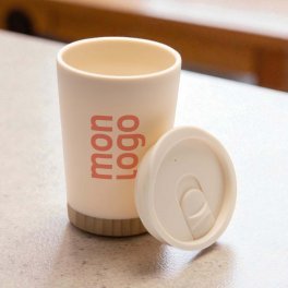 MUG ISOTHERME BAMBOU 290ML PERSONNALISABLE 'SAPIA RECYCLE'