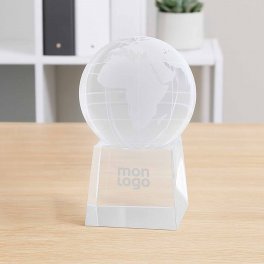 TROPHEE EN VERRE PERSONNALISE 'VICKY GLOBE 31'