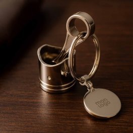 PORTE CLE EN METAL PERSONNALISABLE 'METALO PISTON'