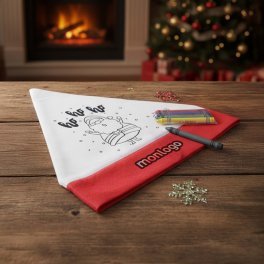 BONNET PERE NOEL A COLORIER PERSONNALISABLE 'COLKIDS'