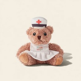 PELUCHE OURSON PERSONNALISABLE 'TEDDY INFIRMIERE'