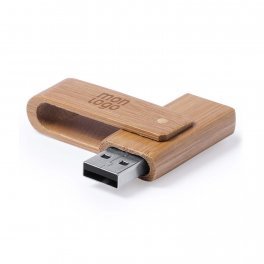 CLE USB BAMBOU PERSONNALISABLE 'BAMBUS FULL' 16 GO